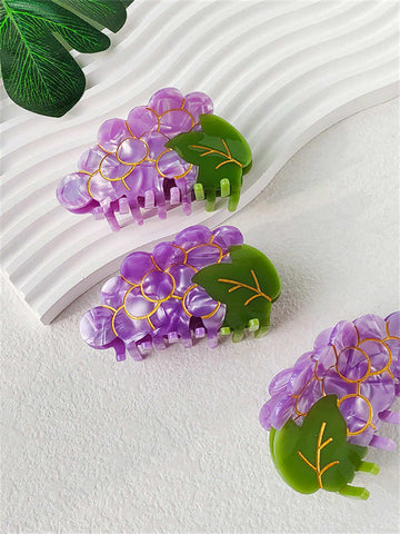 Grape Modelling Girl Hair Clips