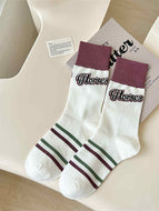 Striped Color Matching Women's Socks