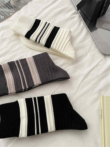 Women's Autumn  Winter Striped Socks