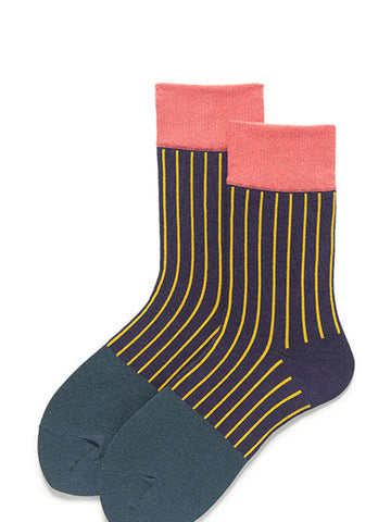 Colorblock Vertical Stripes Socks