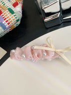 Ribbon Bow Pearl Bobby Pin