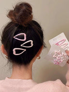 Pink Star Heart Bangs Clip