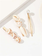 Women Shell and Conch Hair Clip Set