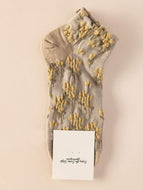 Embossed Floral Socks