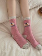 Retro Color Cartoon Socks