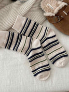 Striped Color-block Socks