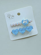 A Pair of Pearl Heart Bangs Clips