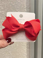 Solid Color Little Daisy Bow Hair Clip