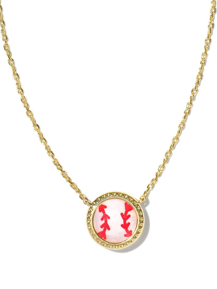 Natural Resin Baseball Necklace Basketball Necklace