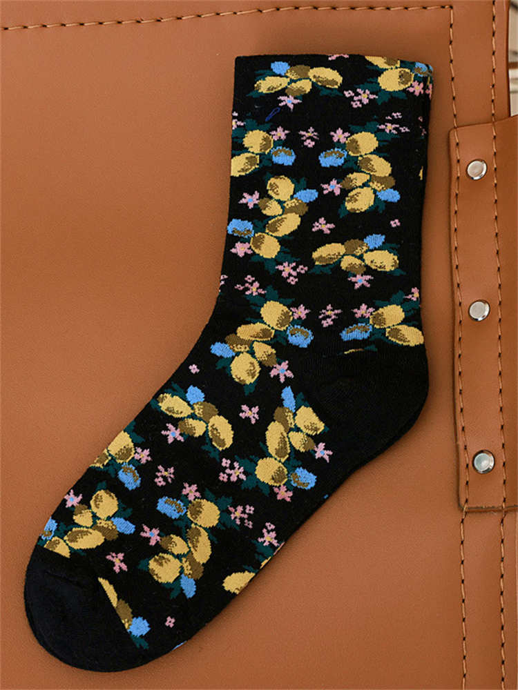 Fruit Floral Mid-calf Socks