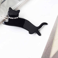 Cat Rhinestone Cartoon Hairpin