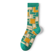 Retro Checkered Square Women's Socks