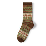 Colorblock Ethnic Style All-match Women's Socks