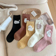 Flocked Animal Cute Women's Socks