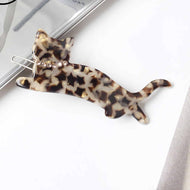 Cat Rhinestone Cartoon Hairpin