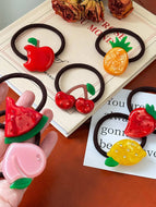 Acetate Fruit Rubber Band Hair Tie