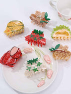 Fruit Series Strawberry Medium Hair Clip