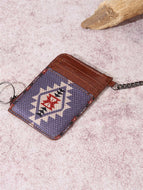 Light Coffee Southwestern Canvas Wallet