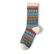 Colorblock Ethnic Style All-match Women's Socks