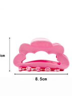 Colorful Cloud Solid Color Hair Clip