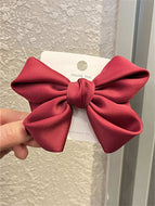 Solid Color Bow Hair Clip