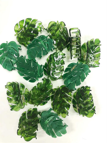 Acetate Sheet Leaf Hair Clip