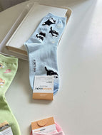 Women's Cat Mid-length Socks