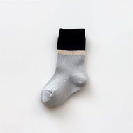 Stitching Tube Socks Vertical Strip Socks