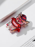 Animal Pig Shape Hairpin