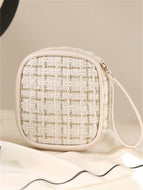 Mini Makeup Bag Lattice Pad Pouch Coin Pouch