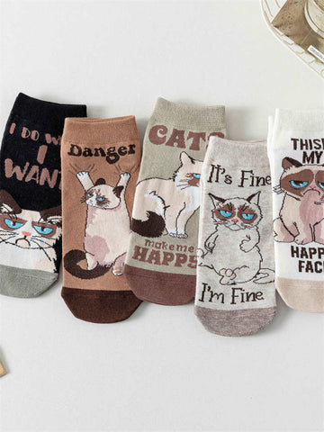 Cute Little Animal Kitten Socks