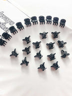 10-pack Mini Black Bangs Clips