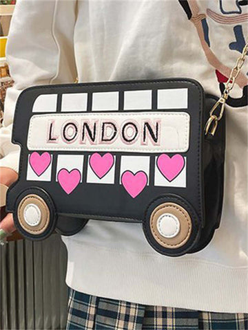 London Heart Bus Pouch Bag