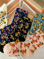 Fruit Floral Mid-calf Socks