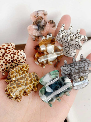 Mini Leopard Print Hair Clip