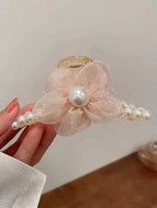 Flower Pearl Girls Hair Clip