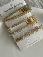 Three-piece Acrylic Hair Clip Set