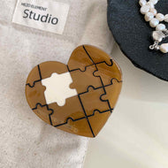 Jigsaw Heart Creative Hairpin