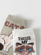 Cute Little Animal Kitten Socks