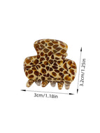 Mini Leopard Print Hair Clip