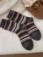 Striped Color-block Socks