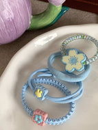 Candy Colored Hair Circle Flower Hair Tie