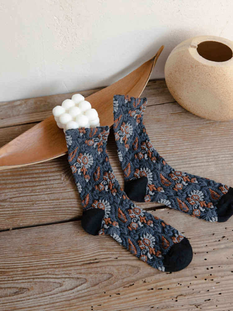 Women's Retro Floral Socks