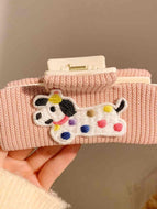 Puppy Square Hair Clip