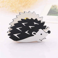 Little Hedgehog Black and White Hairpin