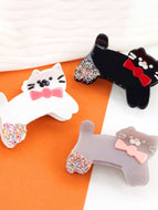 Cute Cartoon Bow Tie Cat Hair Clip