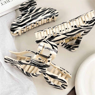 Large Zebra Print Hair Clip