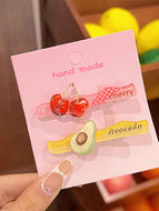 Fruit Hairpin Set Bangs Clip