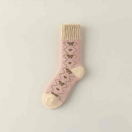 Thick Pink Series Socks