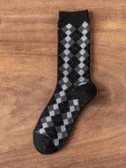 Multicolor Plaid Socks for Women